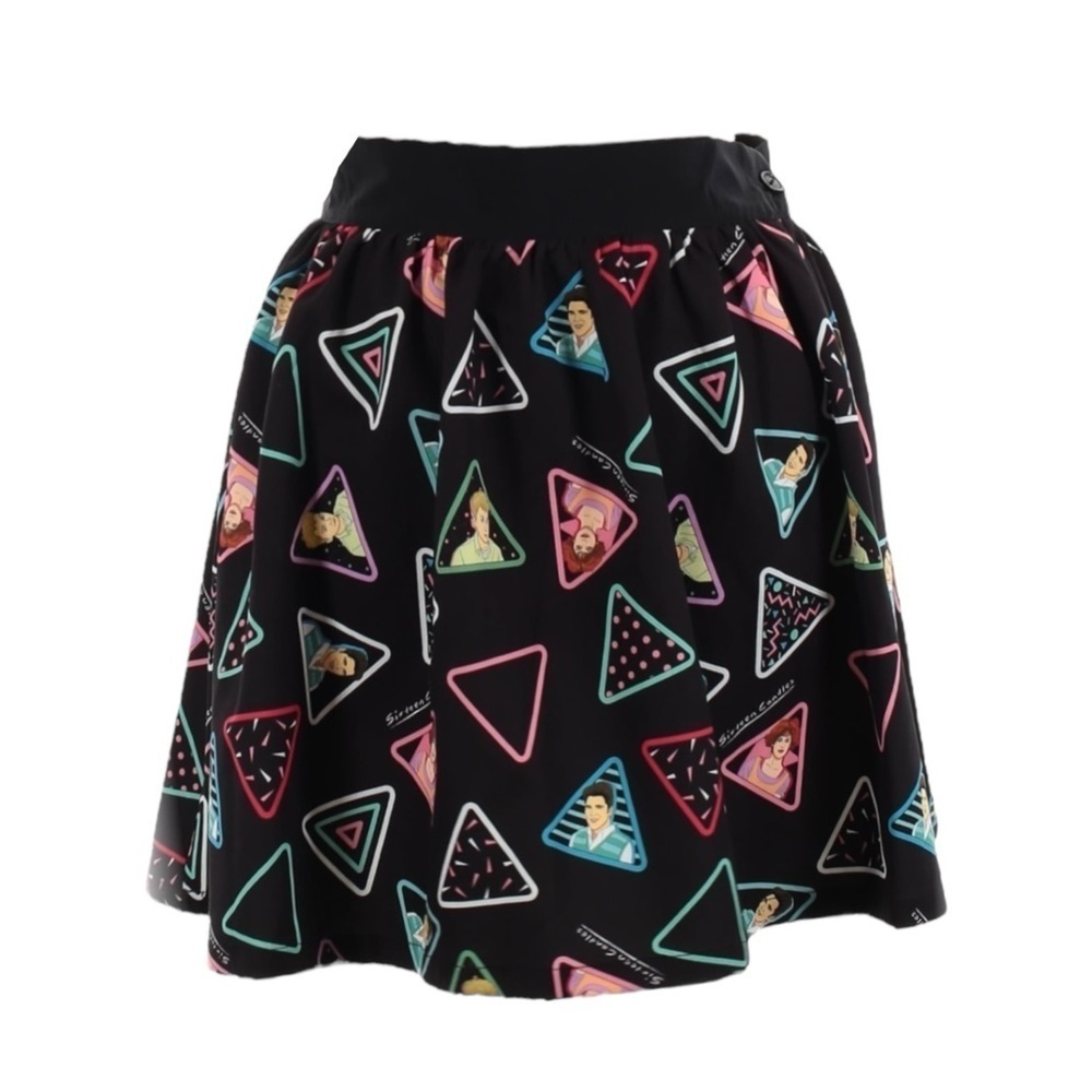 Sixteen Candles x Unique Vintage Novelty Print A-Line Mini Skirt Size L NWT 80s